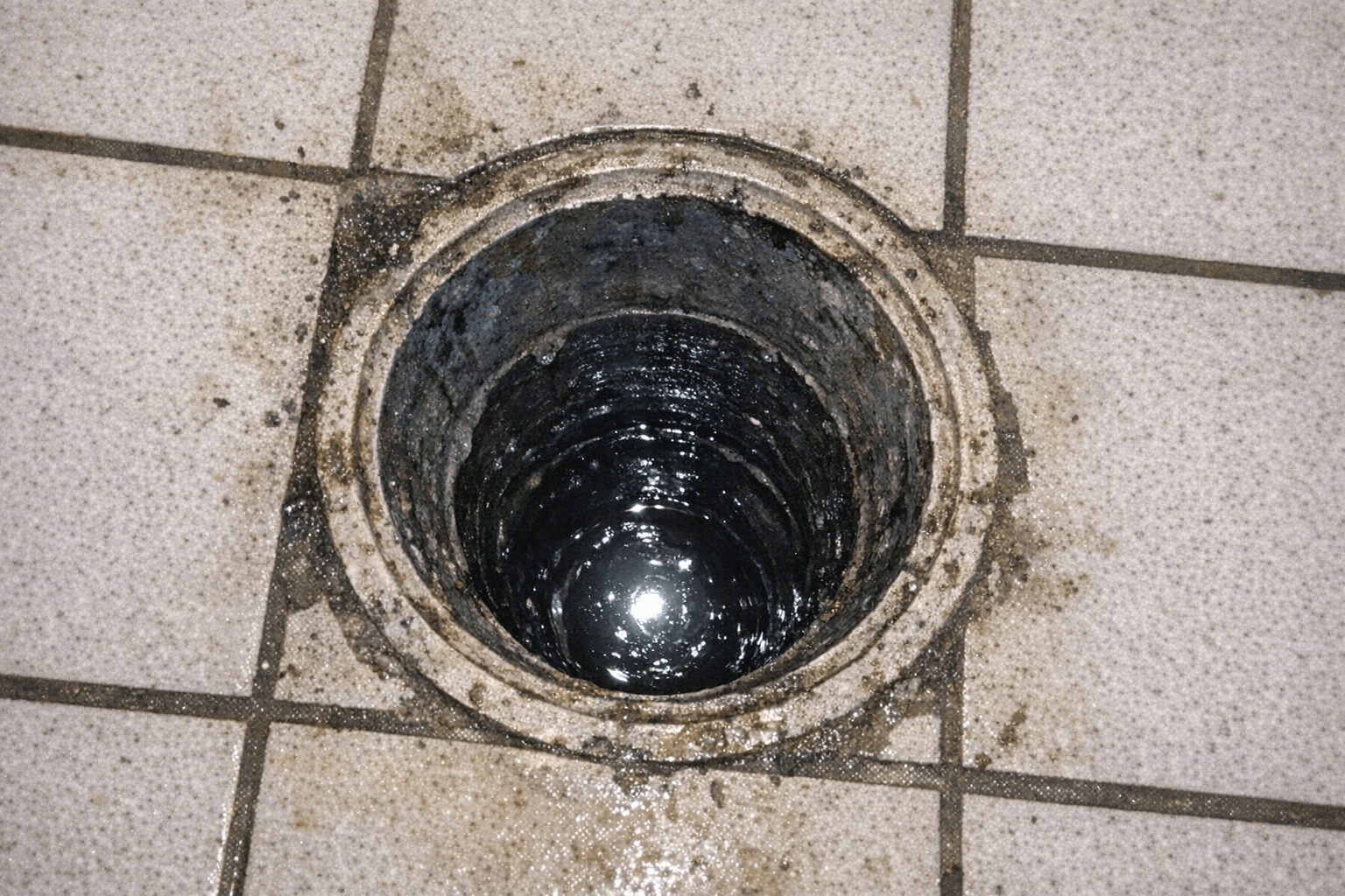 Sauberes Abflussrohr nach erfolgreicher Reinigung